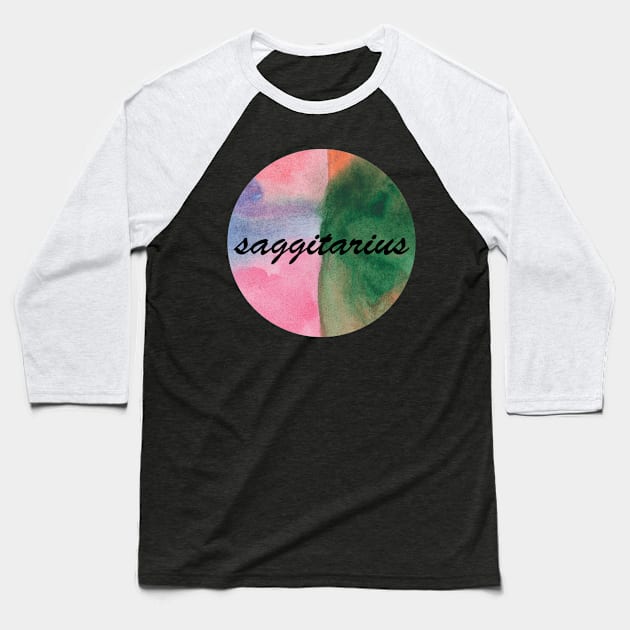 Saggitarius zodiac sign Baseball T-Shirt by deadblackpony